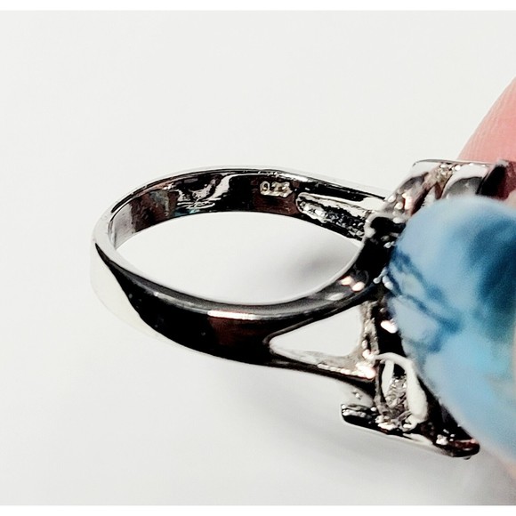 925K Sterling Silver Large Faceted Amethyst Prong Set Ring Womens Sz 6.75 NWOT - Picture 13 of 16